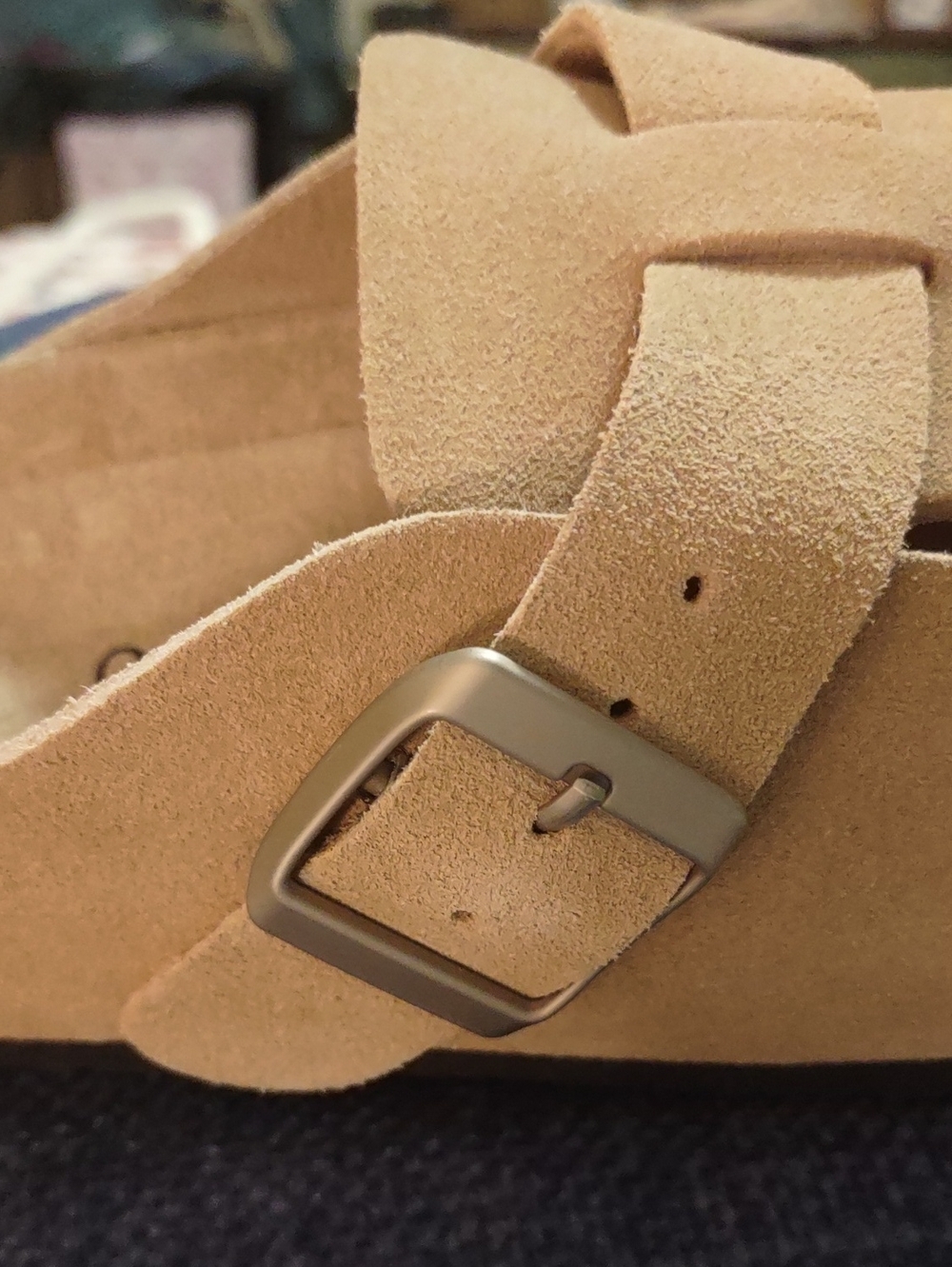 NIB Quince Water-Repellent Suede Clog Mule Pecan Tan Boho Slide Shoes Size 7 - Picture 4 of 8